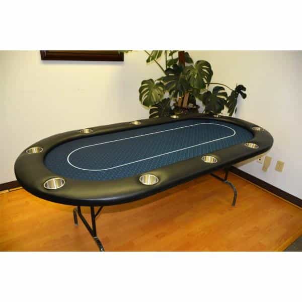 Midnight Blue 10 Players Poker Table