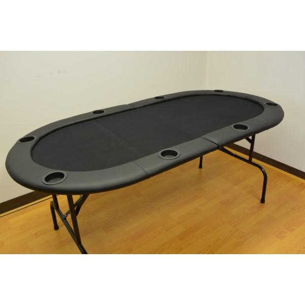 Black 8 Player Poker Table