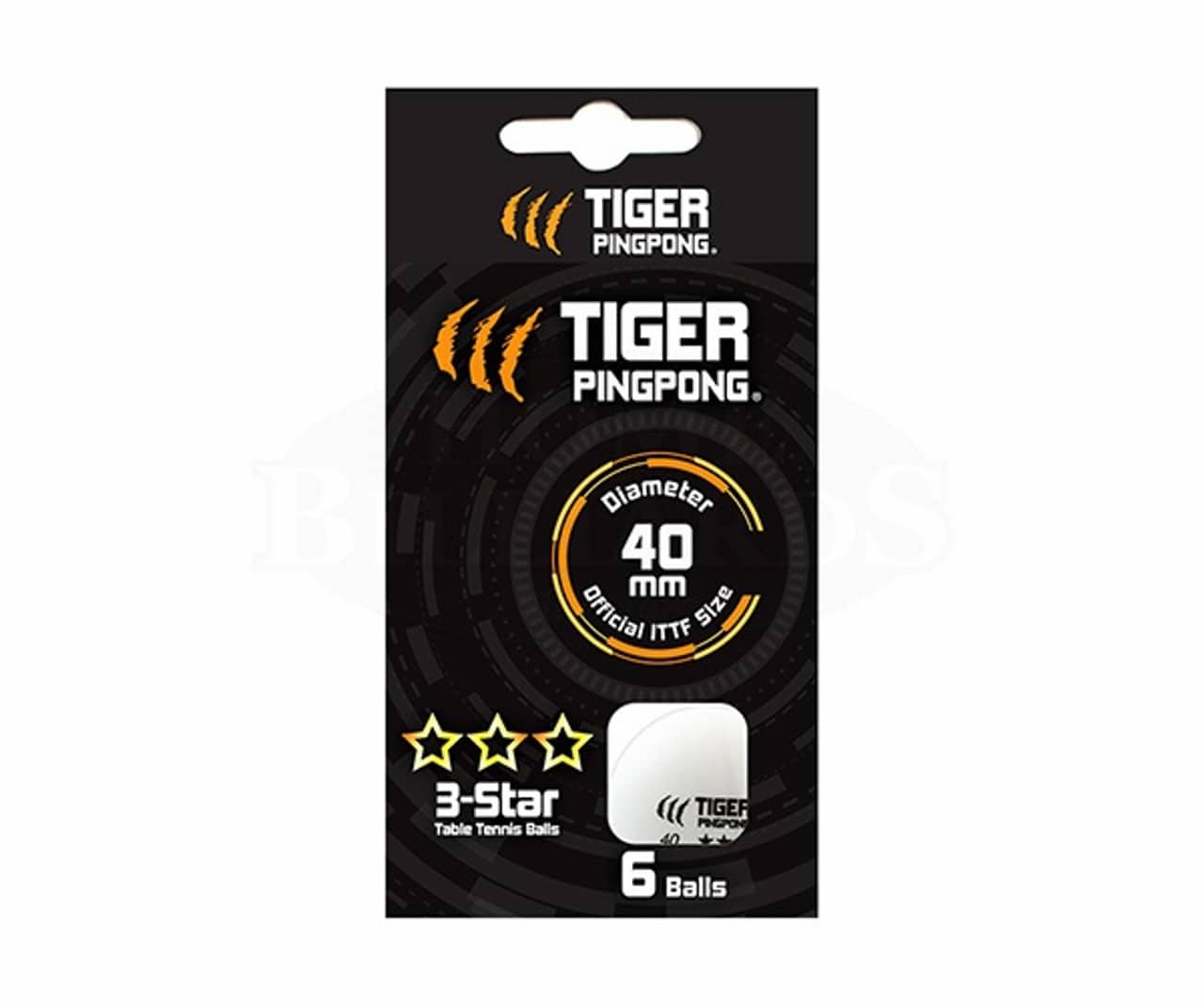 6 Pack White Ping Pong Balls